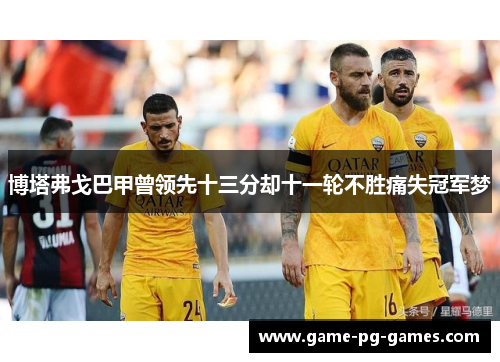 博塔弗戈巴甲曾领先十三分却十一轮不胜痛失冠军梦